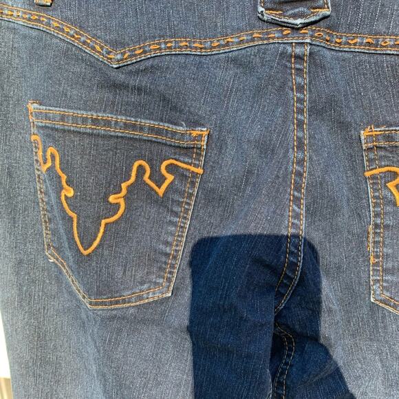 Belle Sport Dark Wash Midrise Blue Jeans - Picture 9 of 13